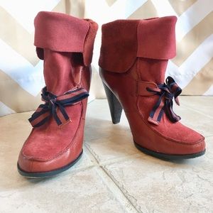 Poetic License Red Leather Boots